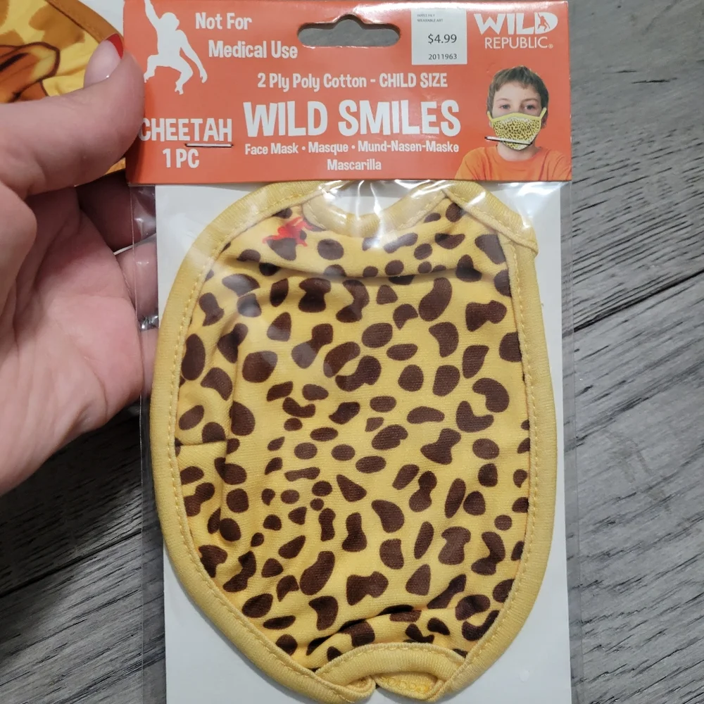 3 New Wild Smiles kids masks
